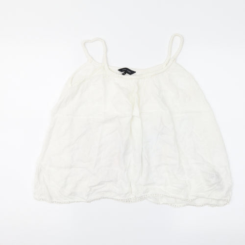 New Look Womens White   Camisole Blouse Size 10