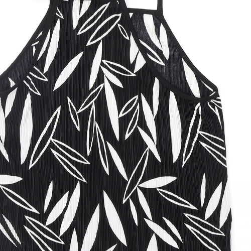 Topshop Womens Black Floral  Camisole Blouse Size 10