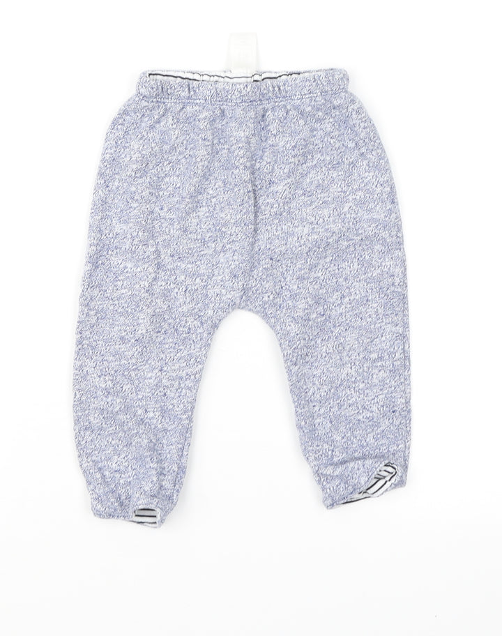 Gap Baby Blue Striped  Jogger Trousers Size 3-6 Months