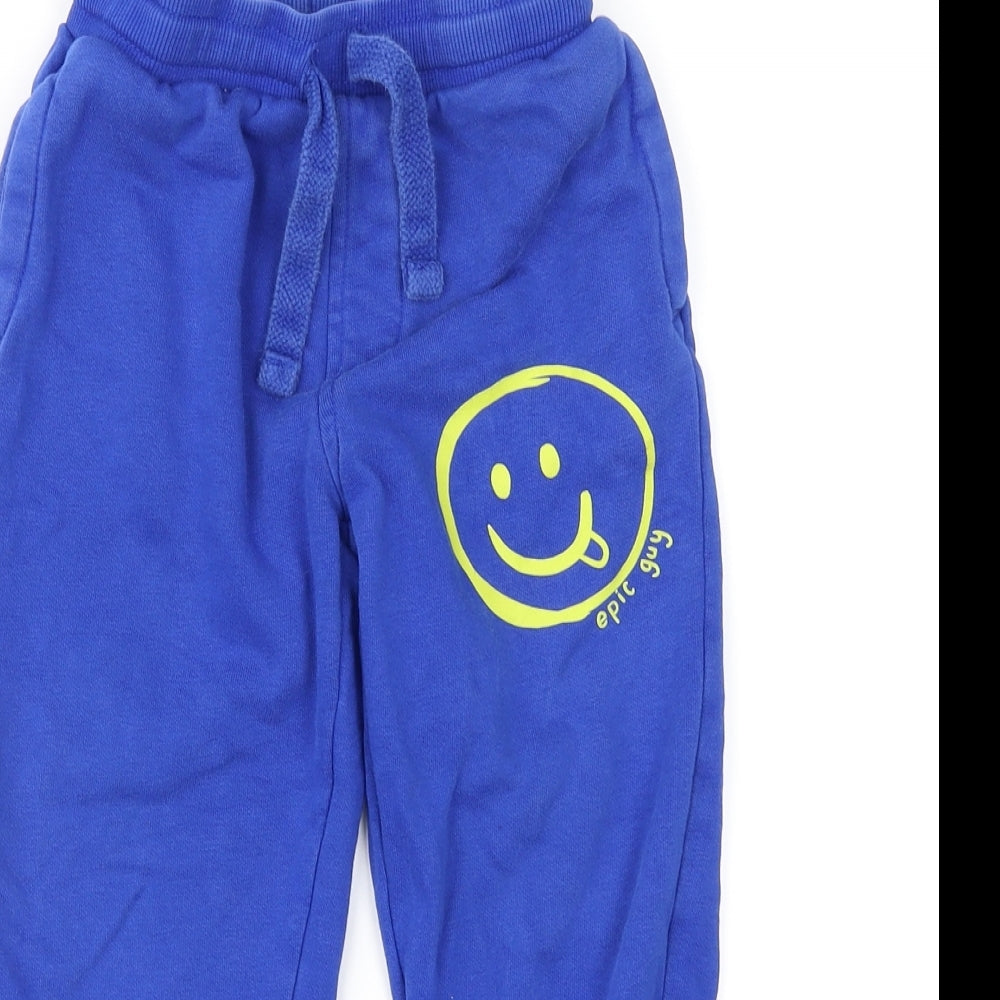 George Boys Blue   Jogger Trousers Size 4-5 Years