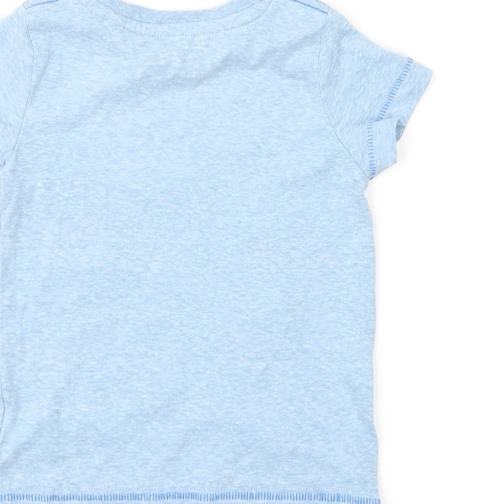NEXT Boys Blue Geometric  Basic T-Shirt Size 6-9 Months  - Space