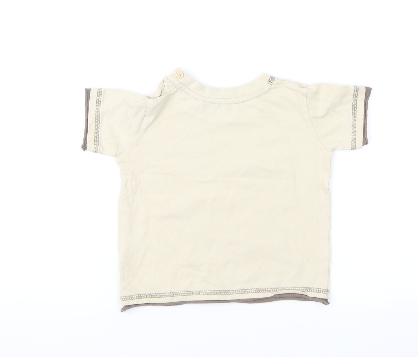Matalan Boys Brown   Basic T-Shirt Size 6-9 Months