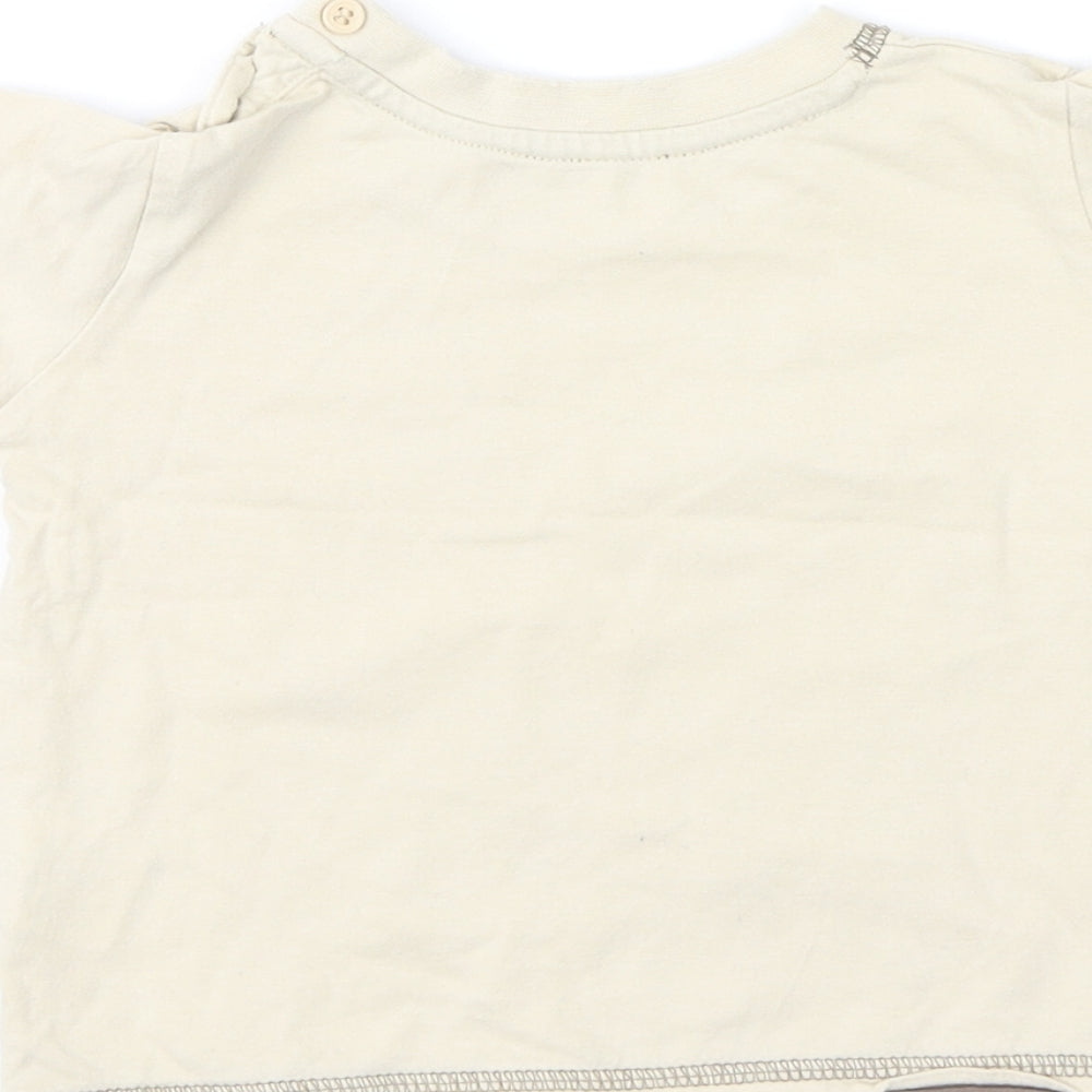 Matalan Boys Brown   Basic T-Shirt Size 6-9 Months