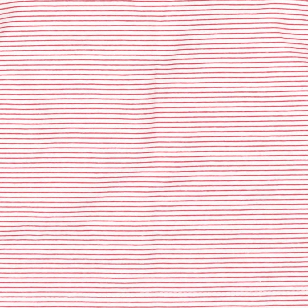 Mini Club Girls Red Striped  Basic T-Shirt Size 18-24 Months