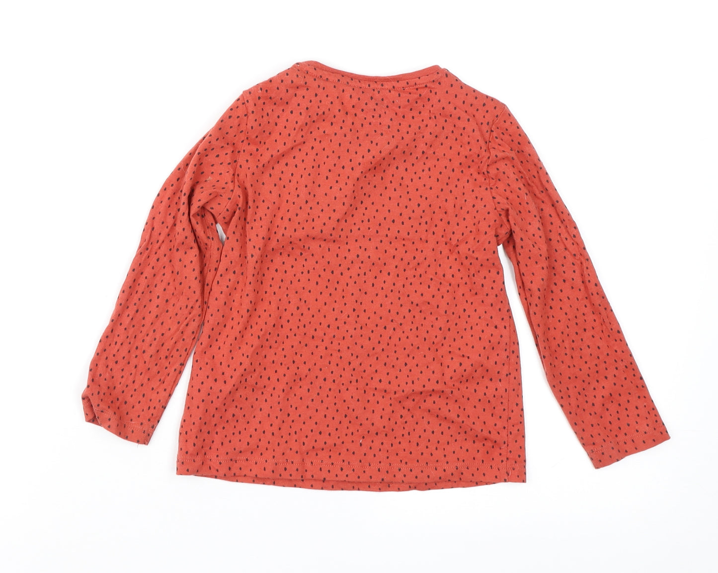 F&F Girls Brown Spotted  Basic T-Shirt Size 18-24 Months