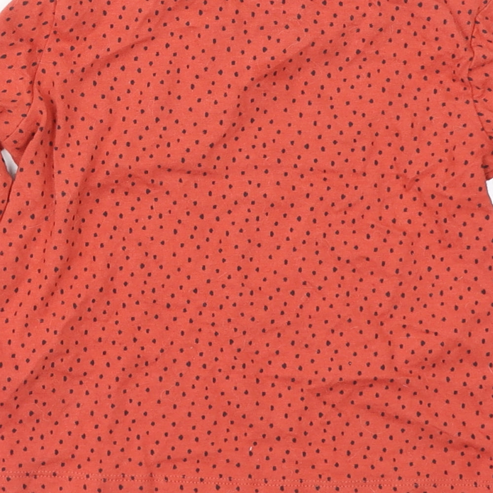 F&F Girls Brown Spotted  Basic T-Shirt Size 18-24 Months