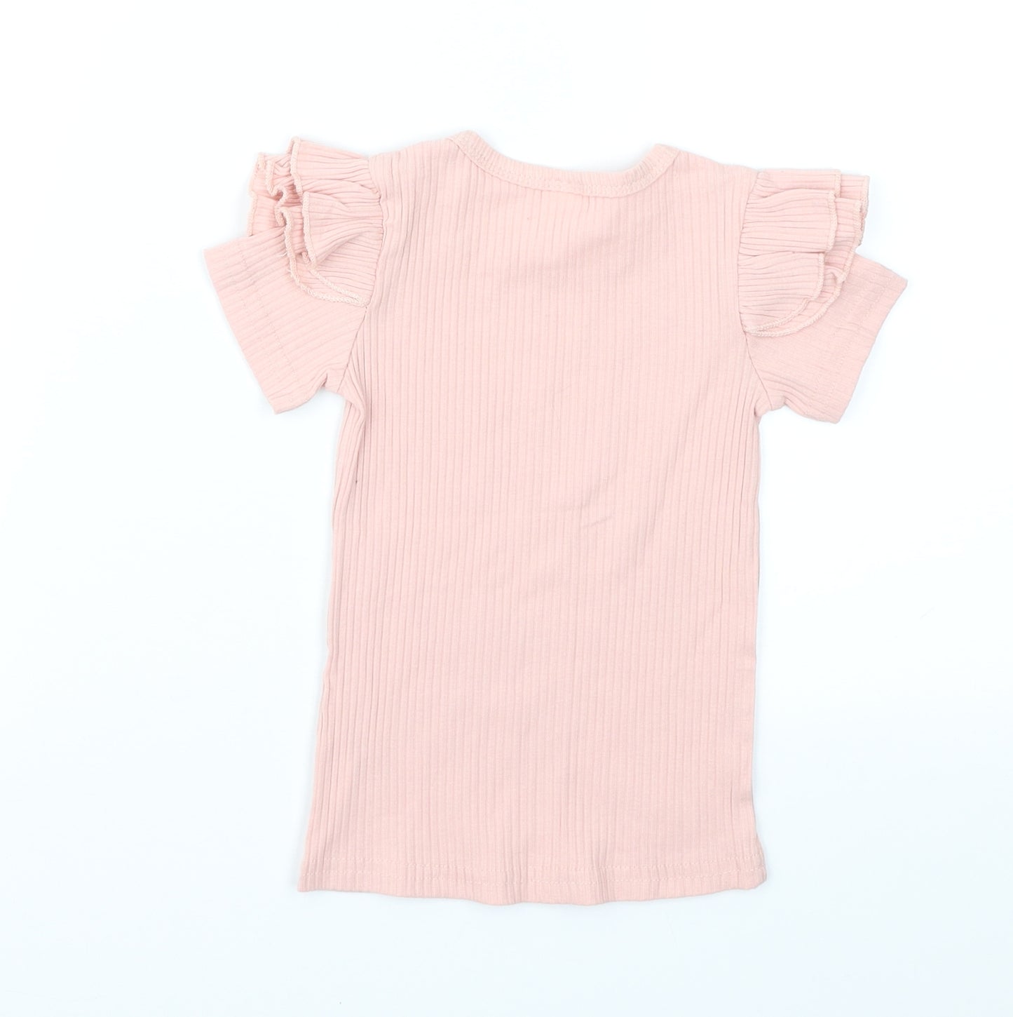 Preworn Girls Pink   Basic T-Shirt Size 2-3 Years