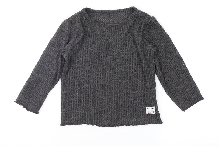 Marks and Spencer Girls Grey   Basic T-Shirt Size 18-24 Months