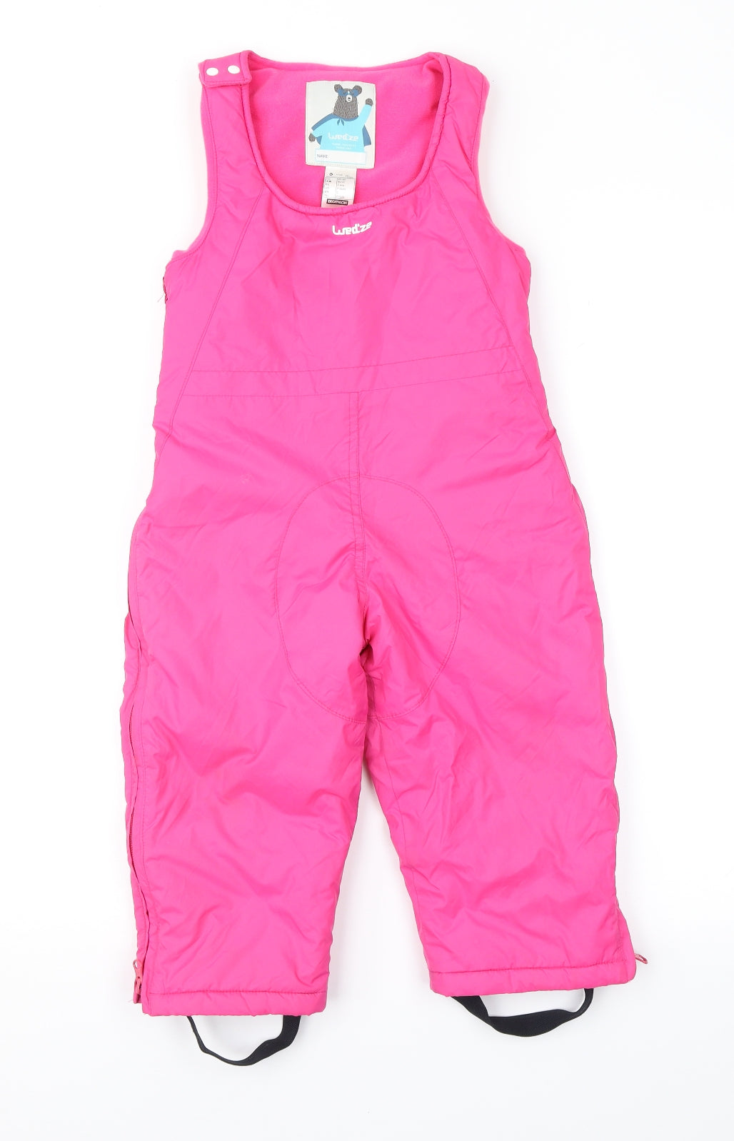 DECATHLON Girls Pink   Ski Salopettes Snowsuit Size 2 Years