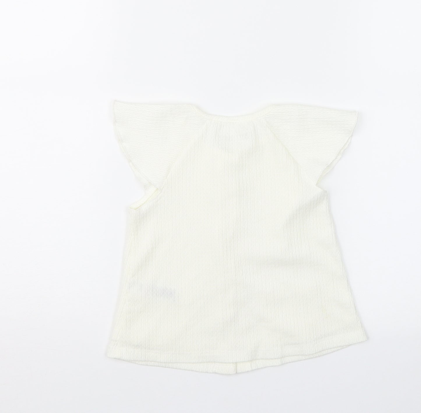Nutmeg Girls Ivory   Basic Blouse Size 18-24 Months