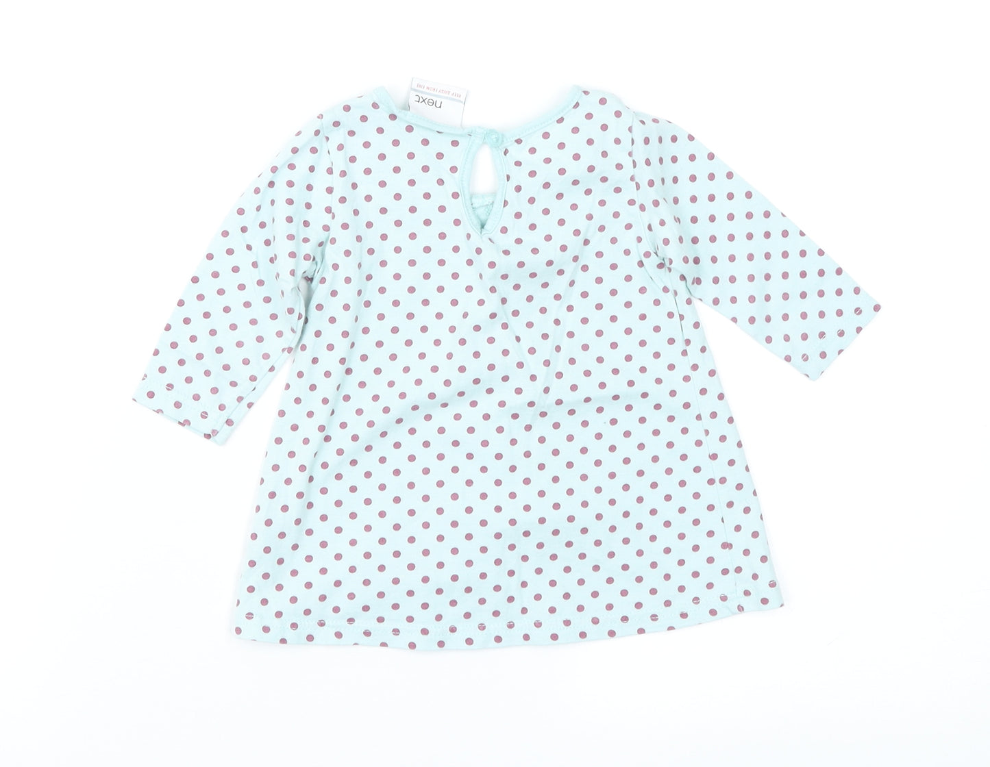 NEXT Girls Green Polka Dot  Fit & Flare  Size 3-6 Months