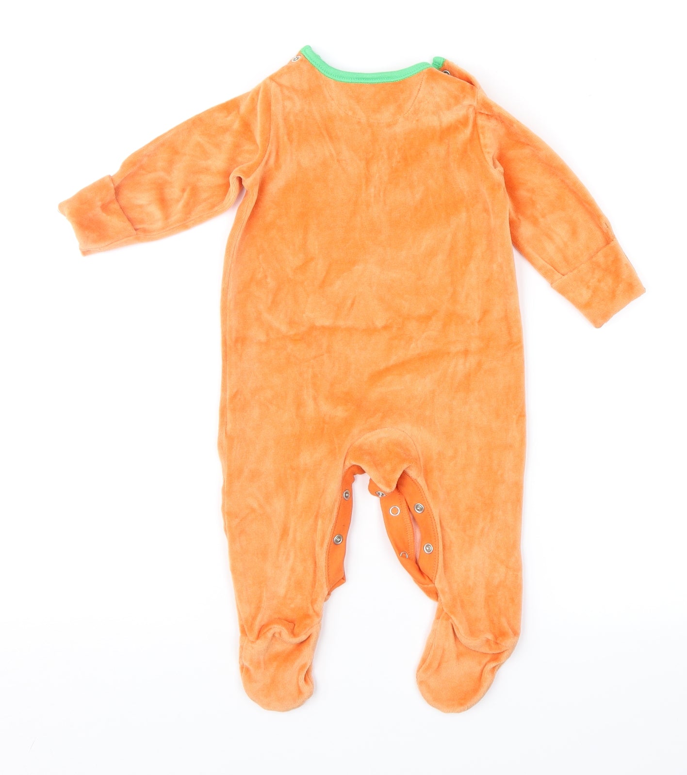 Nutmeg Baby Orange Geometric  Babygrow One-Piece Size 3-6 Months  - Pumpkin