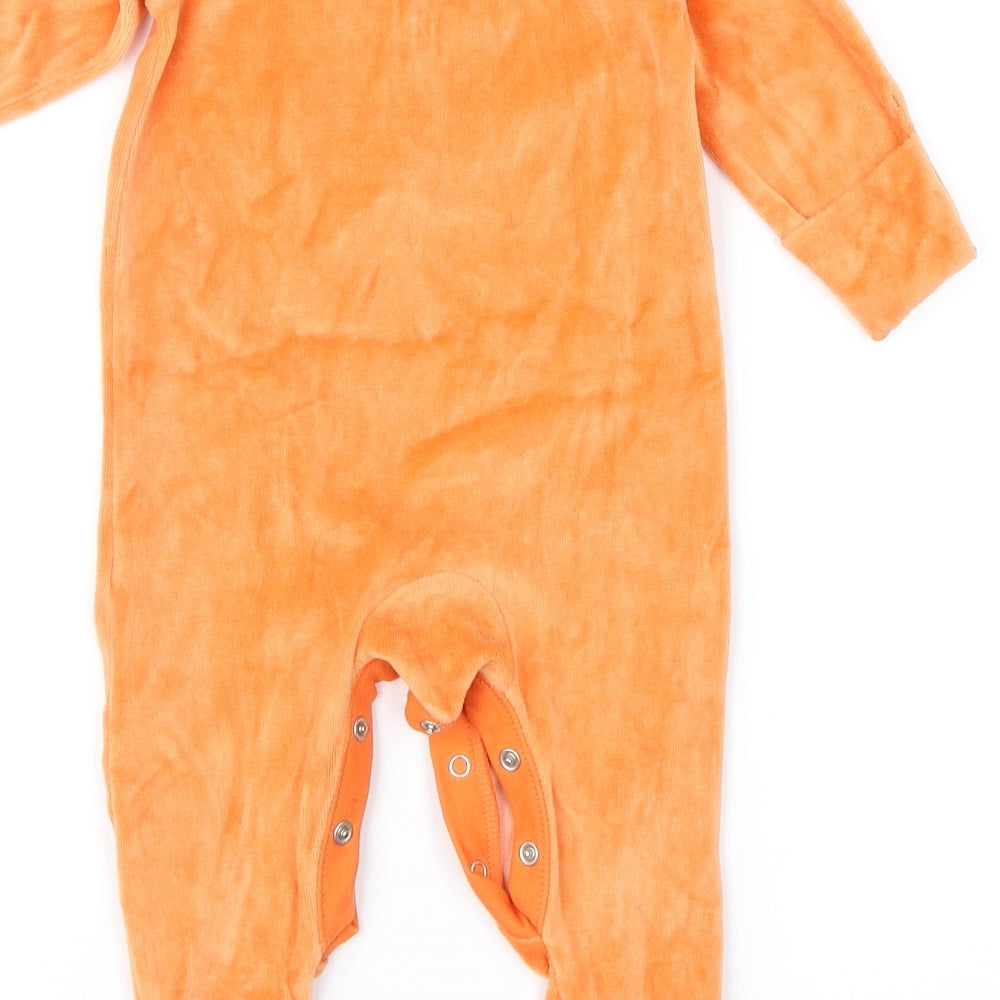Nutmeg Baby Orange Geometric  Babygrow One-Piece Size 3-6 Months  - Pumpkin
