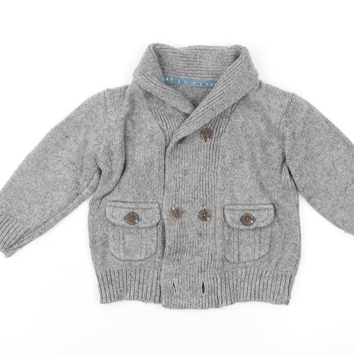 Autograph Boys Grey  Knit Jacket Coatigan Size 9-12 Months