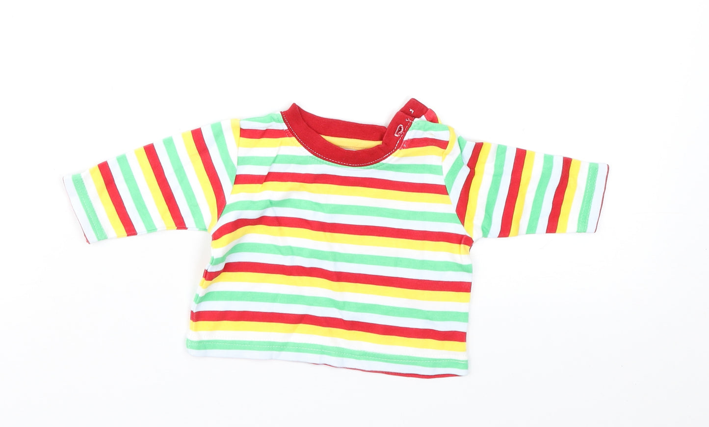 Earlydays Baby Multicoloured Striped  Basic T-Shirt Size Newborn