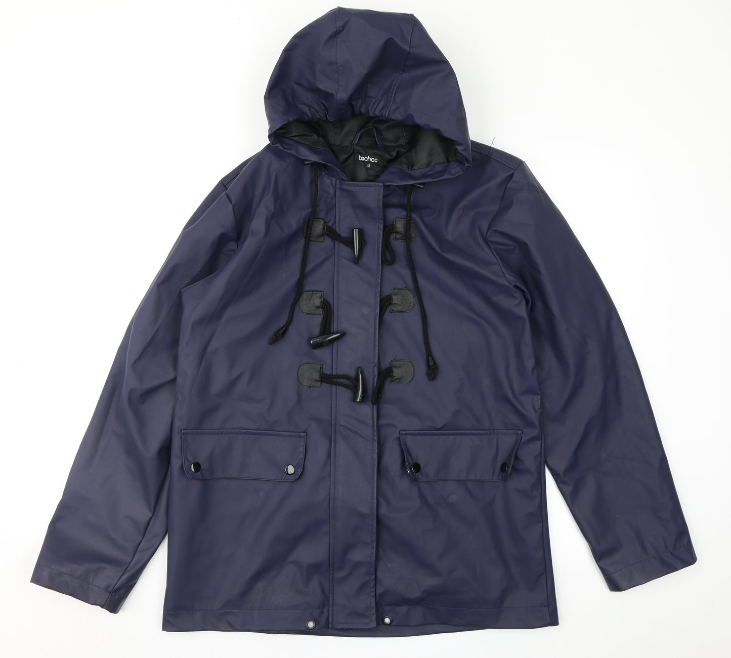 Boohoo Womens Blue   Anorak Coat Size 12