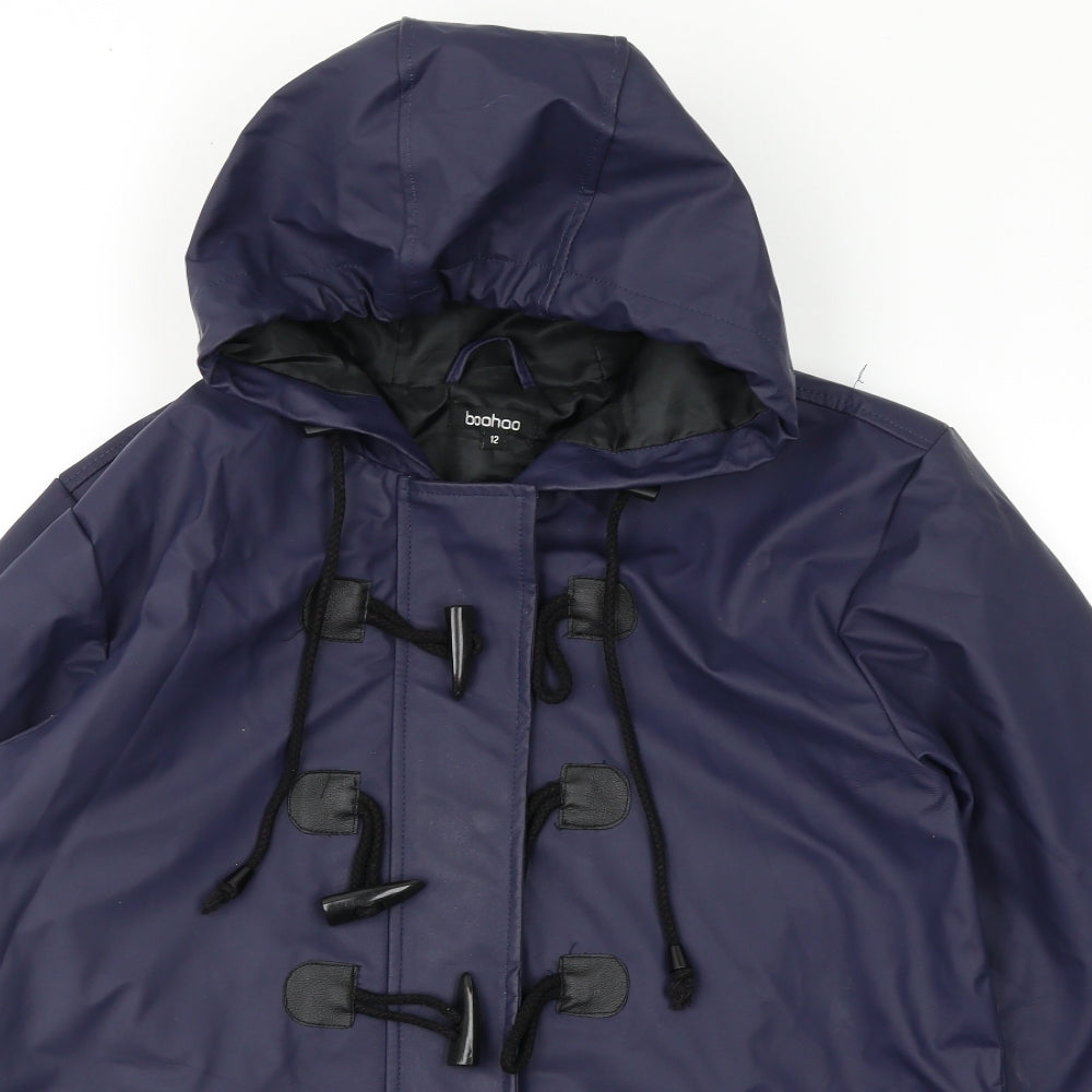 Boohoo Womens Blue   Anorak Coat Size 12