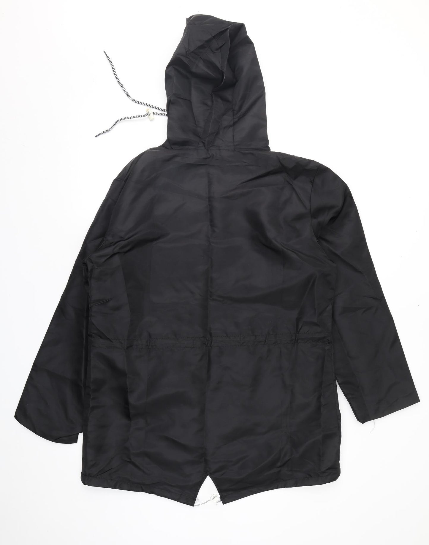 Preworn Womens Black   Anorak Coat Size 2XL