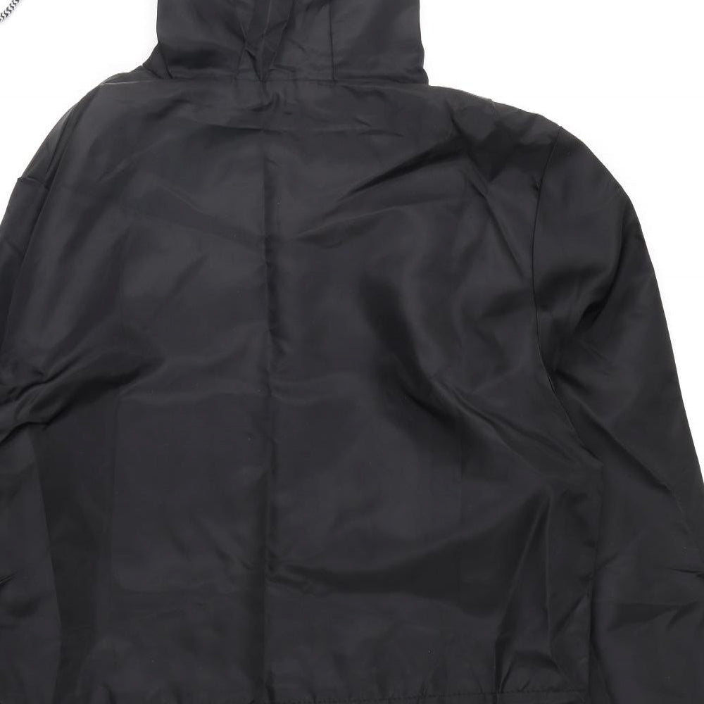 Preworn Womens Black   Anorak Coat Size 2XL