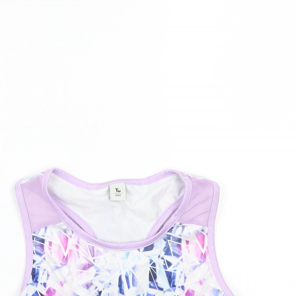 TU Girls White   Basic Tank Size 10 Years
