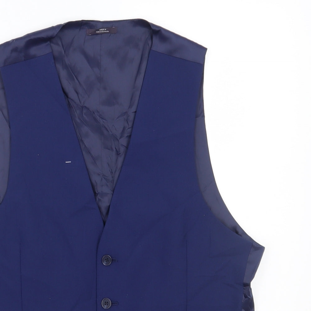 Preworn Mens Blue   Jacket Waistcoat Size M
