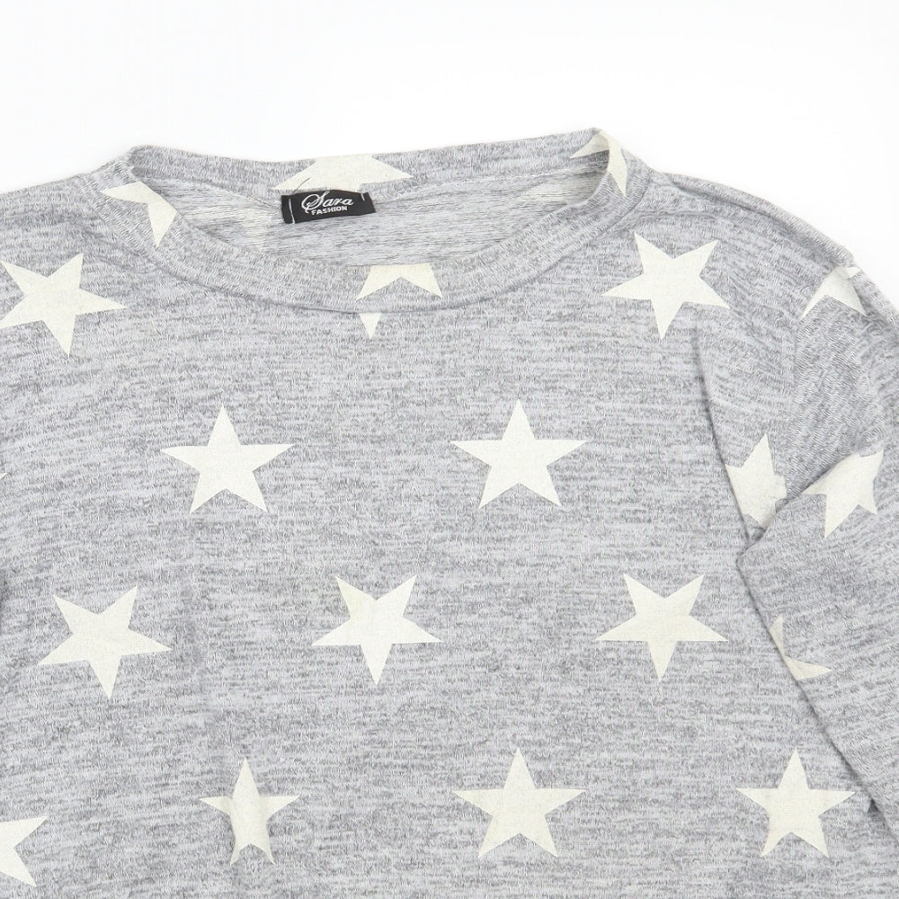 Sara Womens Grey   Pullover Jumper Size 22