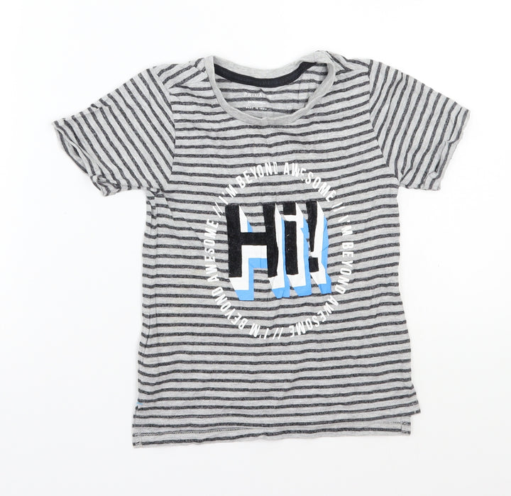 Primark Boys Grey Basic T-Shirt Size 3-4 Years