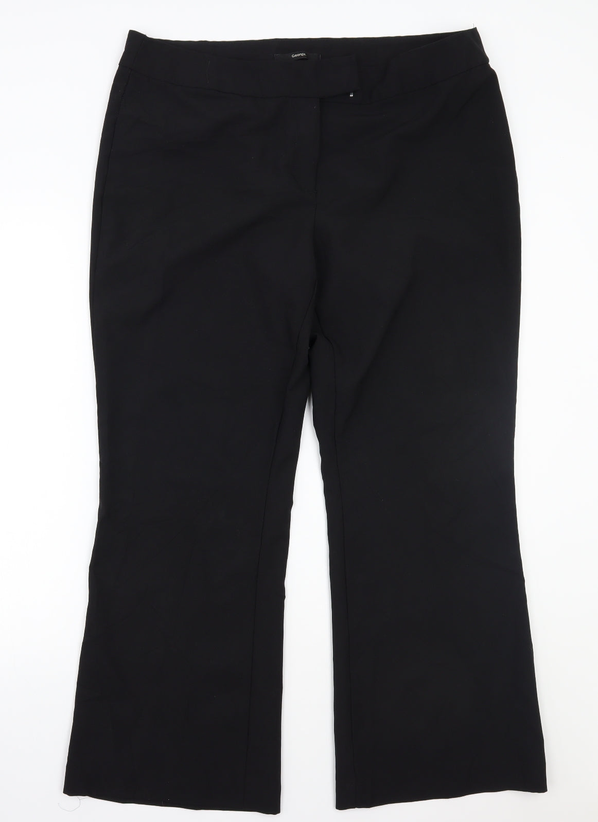 George Womens Black   Trousers  Size 20 L26 in