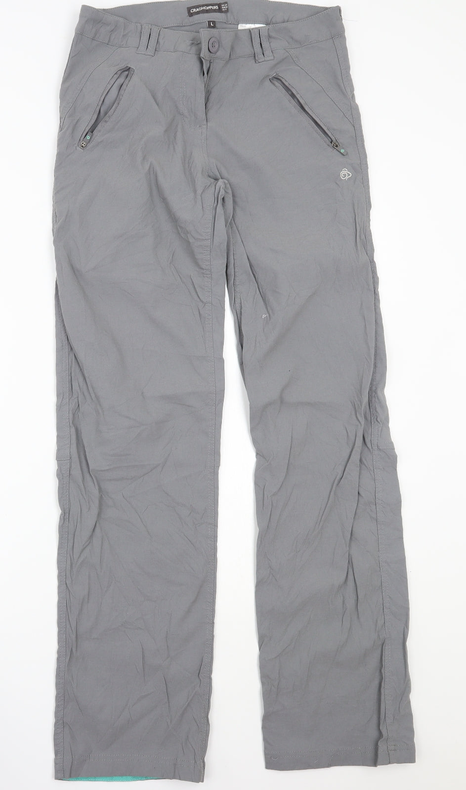 Crag hoppers Womens Grey   Trousers  Size 10 L32 in