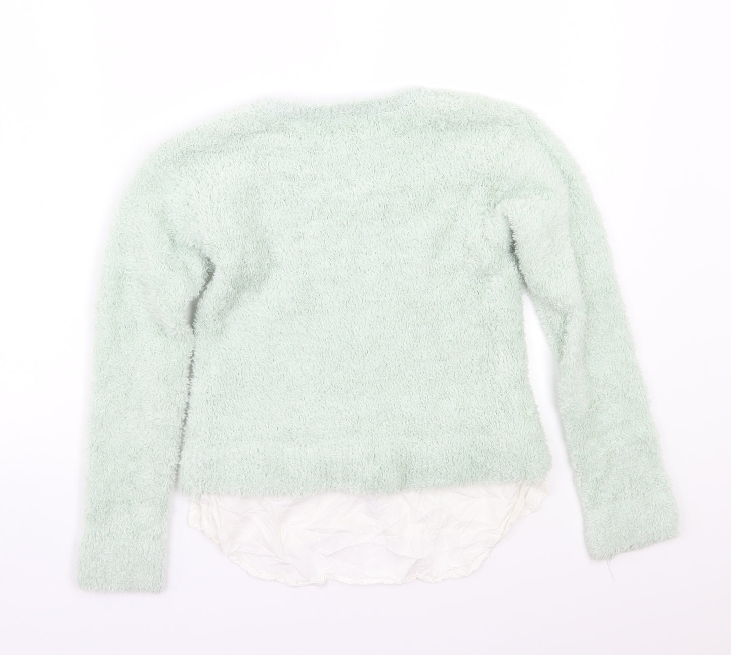 H&M Girls Green   Pullover Jumper Size 12 Years