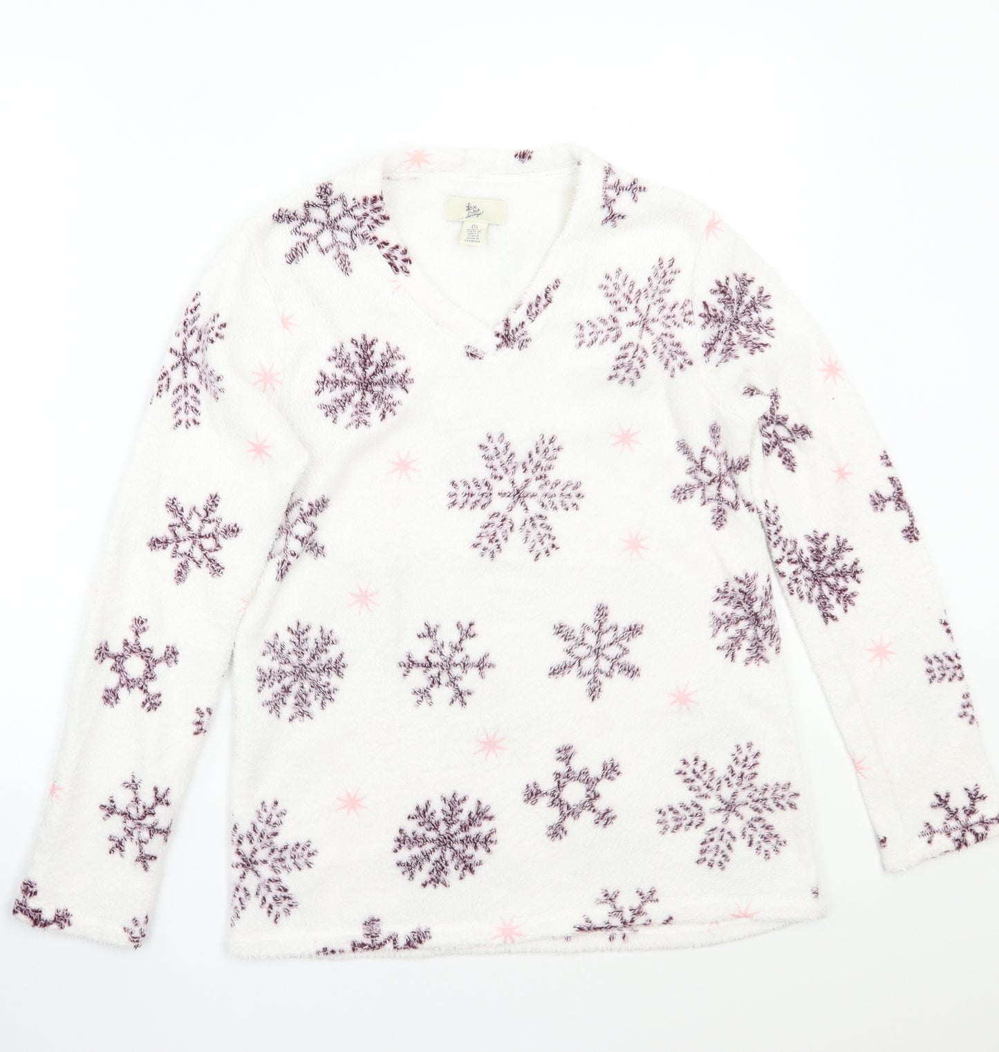 Lover to lounge Womens White   Pullover Jumper Size S