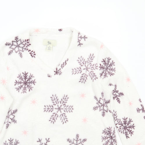 Lover to lounge Womens White   Pullover Jumper Size S