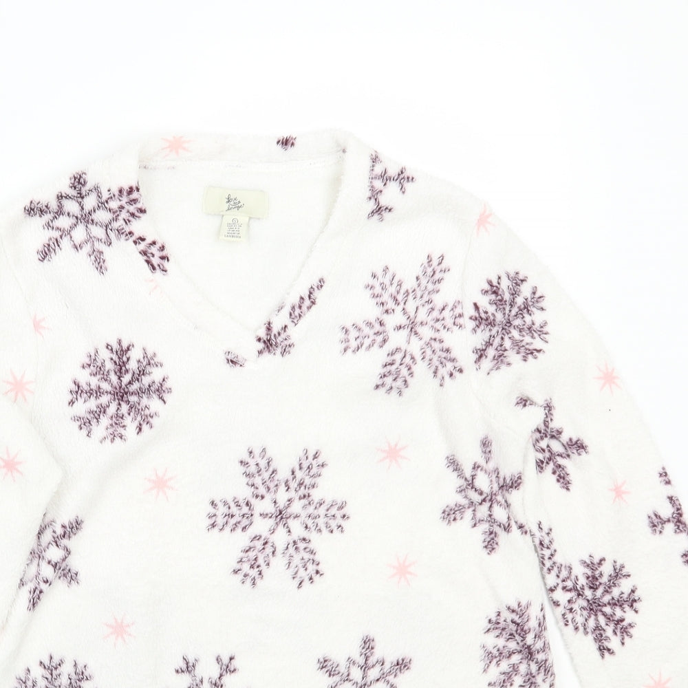Lover to lounge Womens White   Pullover Jumper Size S