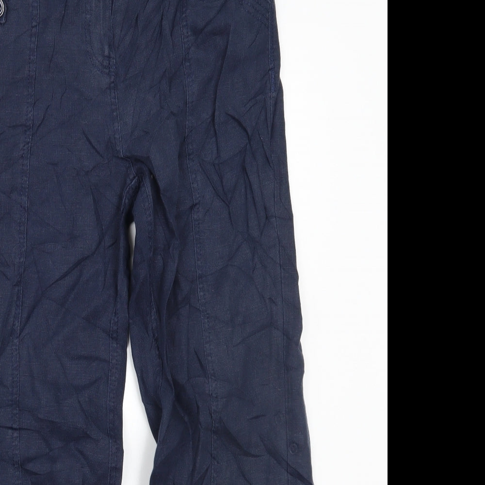 Per Una Womens Blue   Trousers  Size 12 L26 in