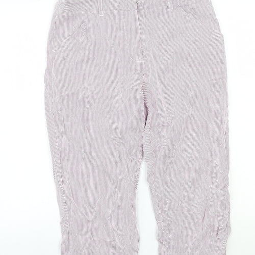 Green lamb Womens Purple Striped  Trousers  Size 12 L20 in