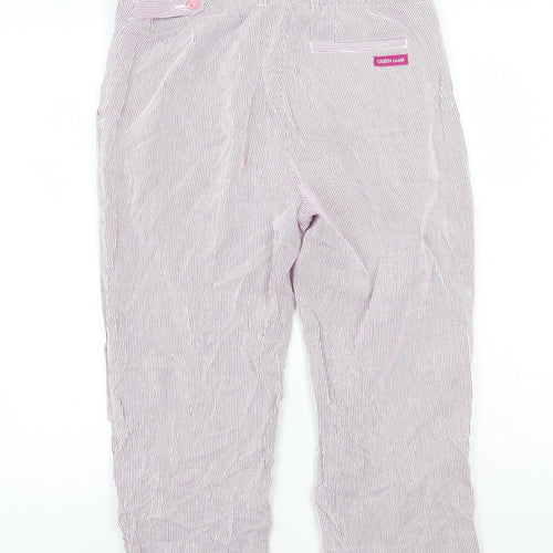 Green lamb Womens Purple Striped  Trousers  Size 12 L20 in