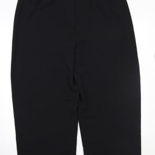 Official Womens Black   Trousers  Size 18 L29 in
