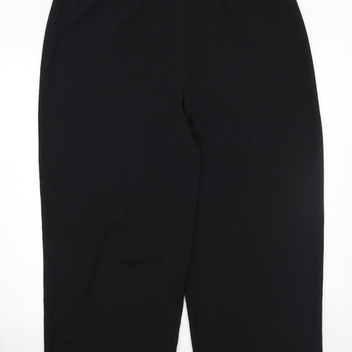 Official Womens Black   Trousers  Size 18 L29 in