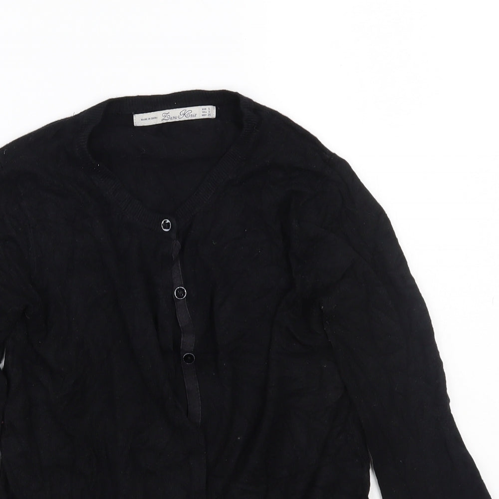 Zara Womens Black   Cardigan Jumper Size S