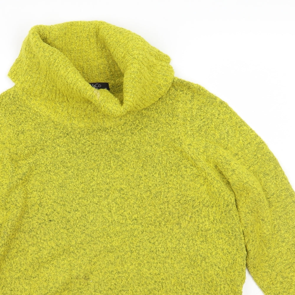M&Co Womens Yellow   Pullover Jumper Size 18