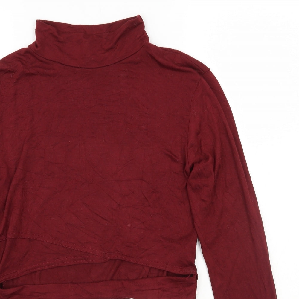 Pretty little thing Womens Red   Basic T-Shirt Size 10