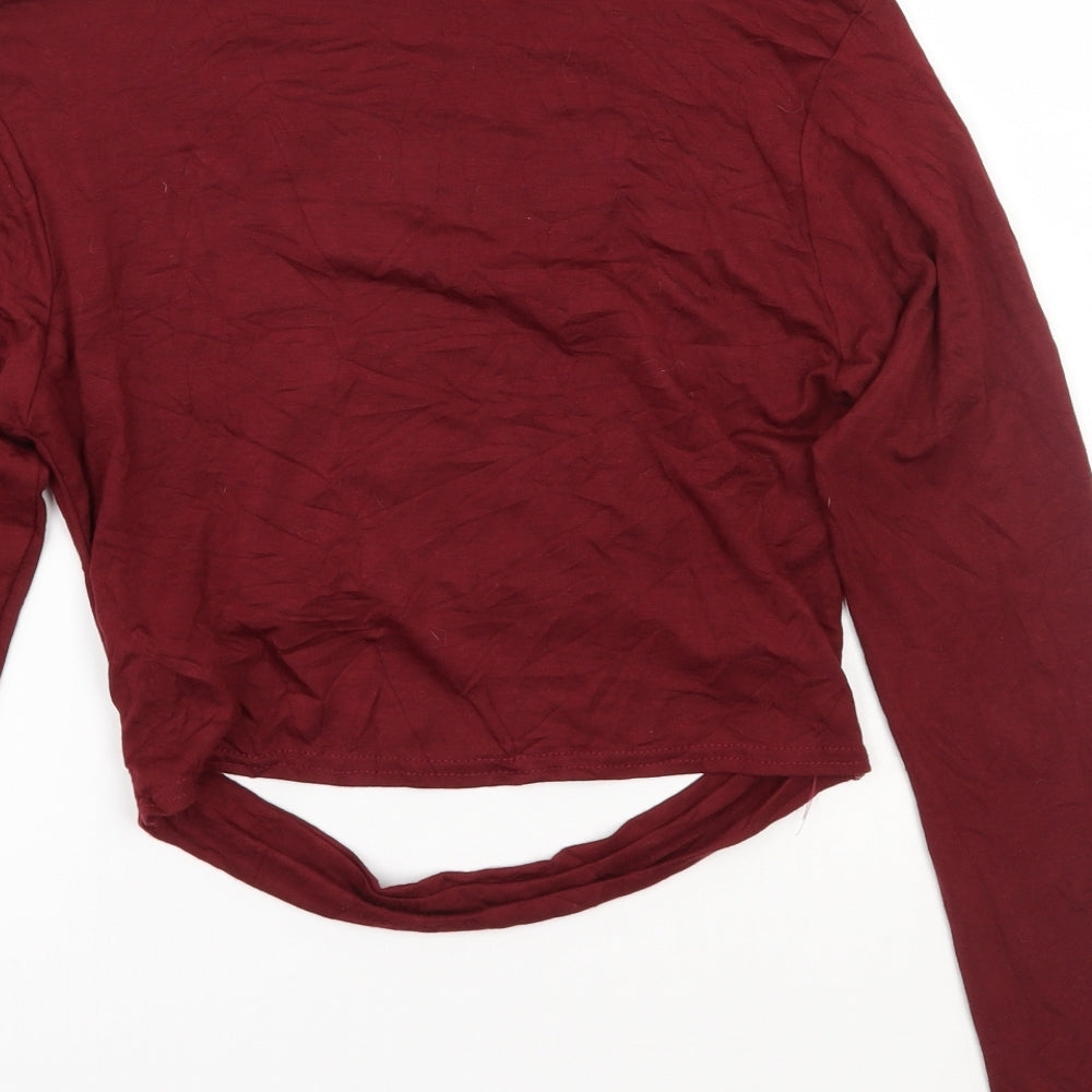 Pretty little thing Womens Red   Basic T-Shirt Size 10