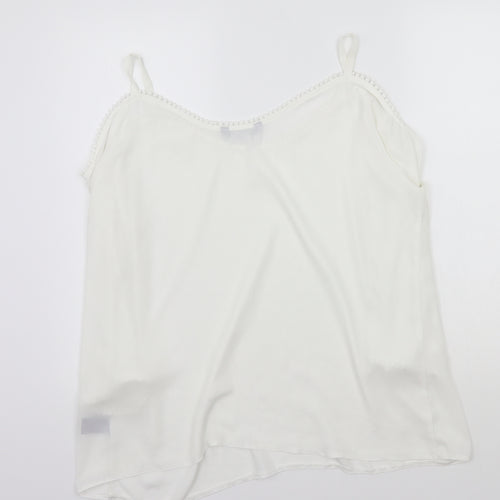 Marina Kaneva Womens White   Basic Blouse Size 16