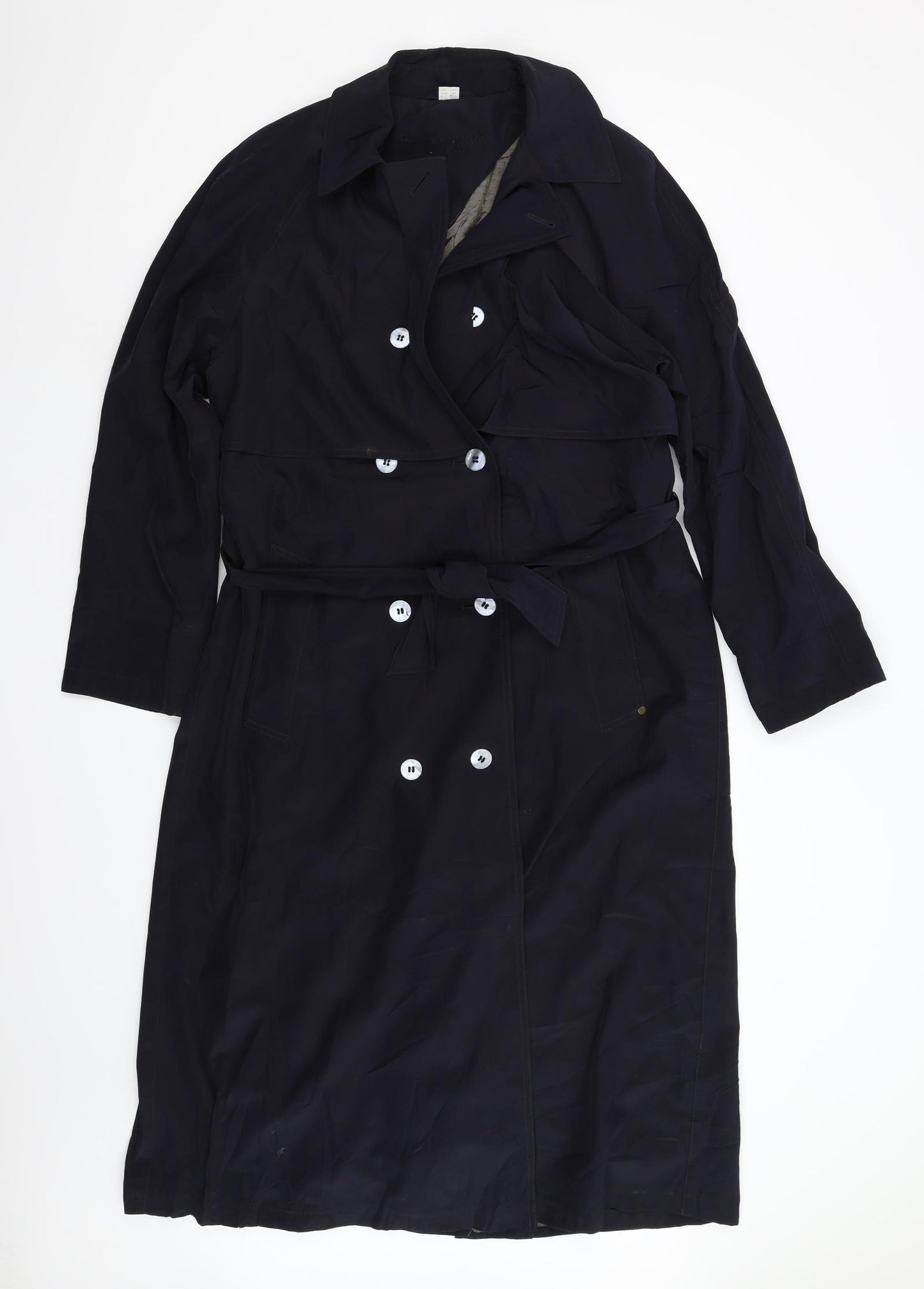 Four Seasons Womens Blue   Trench Coat Coat Size 10