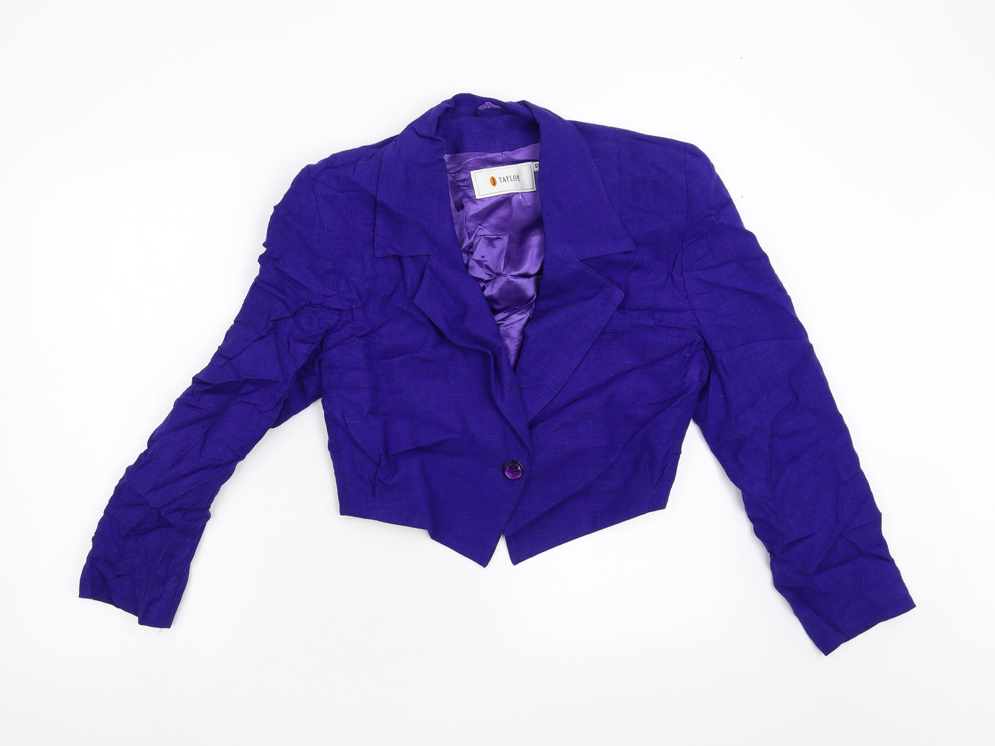 Taylor Womens Purple   Jacket  Size 10