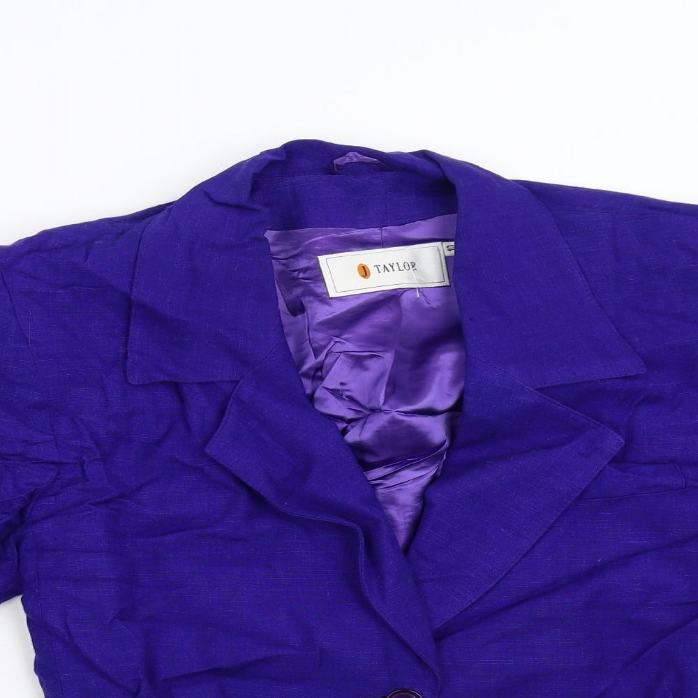 Taylor Womens Purple   Jacket  Size 10