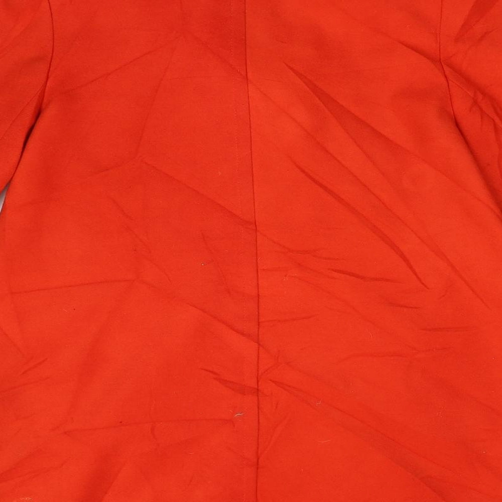 BHS Womens Orange   Overcoat Coat Size 14