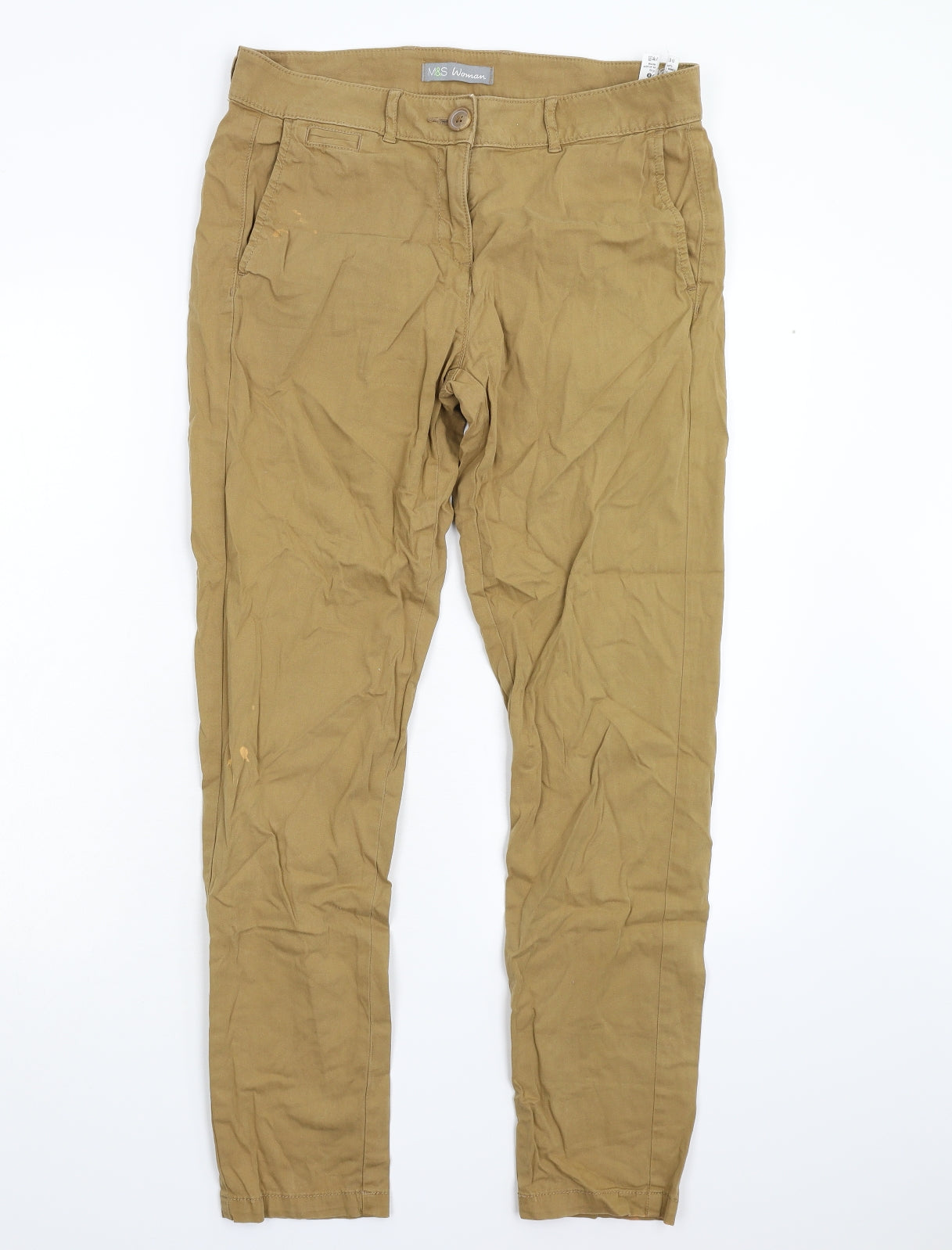 M&S Womens Beige   Trousers  Size 10 L30 in