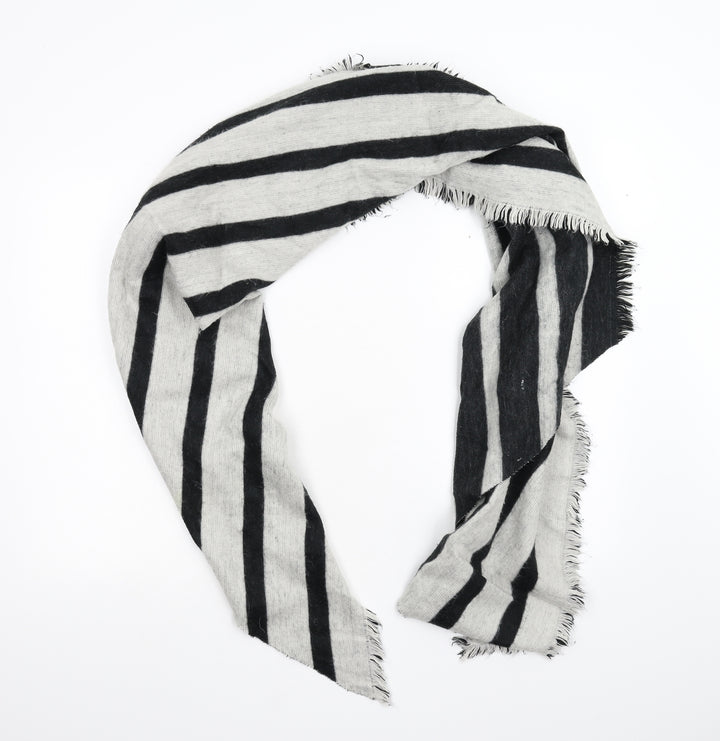 Preworn Unisex Multicoloured Striped Knit  Shawl/Wrap