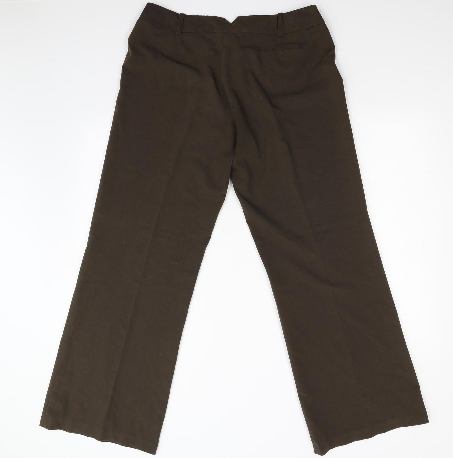 Dunnes Womens Brown   Trousers  Size 14 L30 in